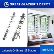 Jalousie Frame Ordinary 11 Blades (20 Pairs)