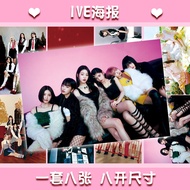 Celebrity Poster Paper IVE Sticker Zhang Yuanying Support LIZ An You Real Gold Autumn Li Rui REI Wal