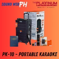 Platinum Karaoke PK-10 Portable Karaoke Trolley Speaker with 2 Wireless Microphone and Songbook