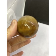 D1815 Natural Raw Ore/Melaleuca Yellow Purple Fluorite Ball Diameter About 47.8mm Weight 182g