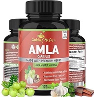 Amla Capsules 2250mg & Arjuna, Garlic | Natural Vitamin C Supplements, High Antioxidants, Rejuvenato