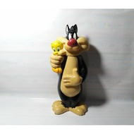 Tumbler Cat Drinking Bottle Holder Sylvester Silvester Cat Tweety Bird WB Warner Bros 1998 Drinking 