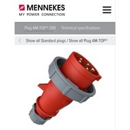 Mennekes 288, 16a5p 400V 6H IP67 Plug AM Top