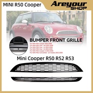 2PCS Honeycomb Mesh Front Grill Grille Fit Mini Cooper R50 R52 R53 2002-2006 Gloss Black