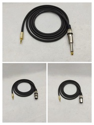 kabel 2meter canare + jack 3.5mm stereo to xlr female/male/akai male