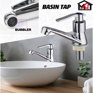 SIMJU Basin Faucet Basin Tap Chrome Zinc Alloy Pillar Mounted Basin Tap Bathroom Faucet