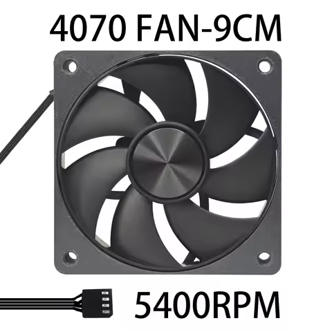 3D Printed 4070 Modified Fan 9cm 9615 PWM 4Pin,5400RPM FDB Bearing,High Air Volume,ITX PC High Perfo