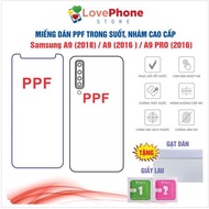 Paste PPF Samsung A9 (2018) / A9 (2016) / A9 Pro Screen Protector Against Fingerprints Self-Healing Scratches - Love Phone