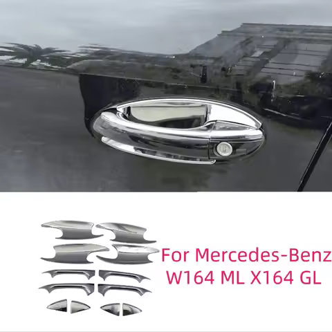ABS Chrome Silver Door Handle Cover Trim For Mercedes Benz ML GL Class W164 X164 ML350 ML450 ML500 2