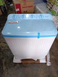 MESIN CUCI POLYTRON 8073 - MESIN CUCI 2 TABUNG POLYTRON 8KG - POLYTRON MESIN CUCI 2 TABUNG - MESIN CUCI MURAH - MESIN CUCI HIJAB SERIES - POLYTRON MESIN CUCI HIJAB SERIES 8KG - MESIN CUCI 8KG