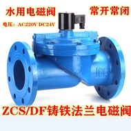 Flange Solenoid Valve Water Valve DF-65F DF-50F DF-80F DF-100F Cast Iron Flange Connection