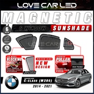 MERCEDES BENZ C-CLASS W205 2015 6WINDOW MAGNETIC SUNSHADE