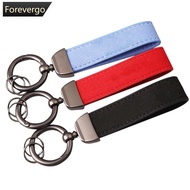 FOREVERGO Metal Car Suede Leather Keychain Key Chain Ring Accessories For BMW M X1 X3 X4 X5 X6 X7 E4