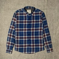 KATUN KEMEJA BYD CHNGE Men's Dark Blue Cotton Flannel Shirt