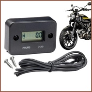 Digital Hours Counter Waterproof Tractor LCD Digital Hour Meter Portable forklift Hours Counter for 