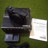 kamera canon g7x mark ii second like new good condition / bekas mulus