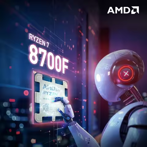 NEW AMD Ryzen 7 8700F 8-Core 16-Thread Processor 4.1GHz 65W L3=16M DDR5 PCIe 4.0 Socket AM5 4NM R7 8
