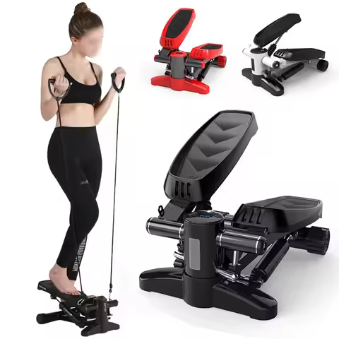 Home Workout Mini Twister Stepper - Multi-Functional Cardio Equipment, Compact Elliptical Trainer fo
