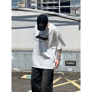 [ANNOYING LIFE] OTD Metal Surround Retro Thick Pound Short T 2 Colors Loose Dropped Shoulder Couple 