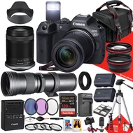 Canon EOS R7 Mirrorless Camera with 18-150mm and 420-800mm Lens + 128 GB Memory + Hood + Monopod + F