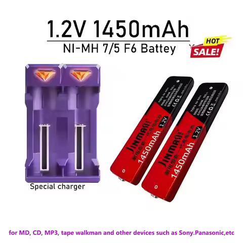 100% Original Aste Battery, 1.2V, Nickel Hydrogen, 7, 5F6, 67F6, 1450mAh, 7/5F6, Chfukgum Battery fo