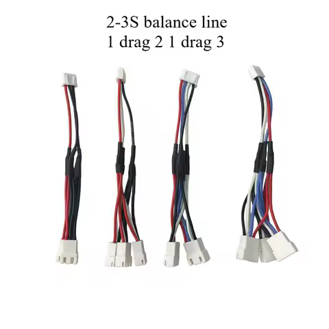 Remote control car model aircraft lithium battery one to three 2S 3S balance cable 7.4v11.1V chargin