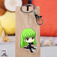 Animation Merchandise Code Geass Rebellious Lelouch Acrylic Keychain C.C.Transparent Transparent