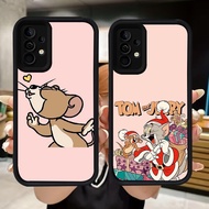 Q124 Mouse Cats Soft Casing for Samsung A34 A55 A54 A36 A15 A35 S25 Ultra A16 A24 A05S A25 A56 A04s 