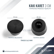 Kaki Karet 3 cm (PVC) untuk Salon Speaker / Box Power / Amplifier