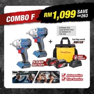 (FREE T SHIRT) DONGCHENG 20V MAX COMBO F (DCPB488Z & DCPB488Z)