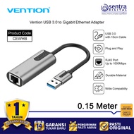 Vention USB 3.0 a to Gigabit Ethernet RJ45 Adapter Convert Built in 15cm Cable Gray - CEWHB