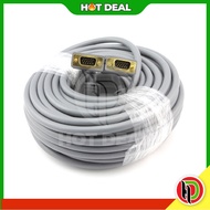 Hotdeal Mix Data 50m High Quality 3C+6 HD VGA Cable Copper Wire Wayar Tembaga Home Entertainment