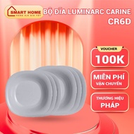 Luminarc Carine Granit 6-piece glass plate set CR6D