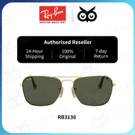 【100% Authentic】 Ray-Ban Caravan - RB3136 181 Ray-Ban Mens Sunglasses