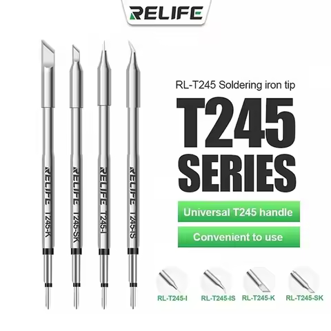 RELIFE C245 Soldering Iron Tip T245A Handle Welding Nozzle Grip Compatible With JBC T245 And Sugon T
