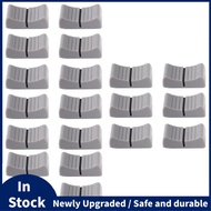 20Pcs 24mmx11mmx10mm Console Mixer Slider Fader Knobs Replacement for Potentiometer Gray Knob Black 