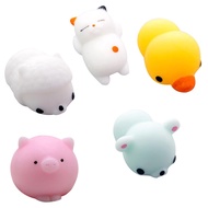 5PCS Squishy Toy Cute Squishies Animal Mochi Squishy Figit Toys Stress Relief Fidet Toy For Kids Adults Boule Anti Stres