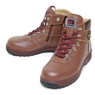 K2-14 6-Eye 4cm Leather Safety Shoes/Brown 235-290 K2 Safety Shoes