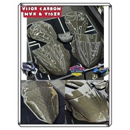 Original NVX Y16ZR LC V8 Carbon Fibre Twill Carbon Honeycomb Visor Cap Y16 Y16ZR Carbon Fiber NVX155