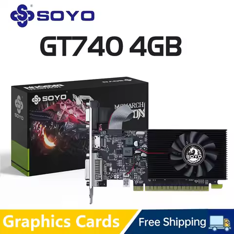 SOYO Half-height Graphics Cards NVIDIA GT740 GT1030 GT750 GT610 GT240 Video Card For Desktop Gaming 