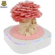 3D Desk Calendar Creative 3D Memo Pad Decorative 3D Art Calendar with LED Light Tear Away 3D Memo Pa