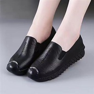 PB3 Runtip Kasut Jururawat Putih Nurse Shoes Slip Buckle Flat Shoes Nurse Black Shoes