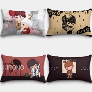 Cushion Cover 50X30/40X60CM POP Mart Collection Pillow Cover Cartoon Reversible Printing Boho Pillow