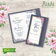 RIZKI 26'S LATEST WEDDING INVITATION CARD FORM | FREE PRICE FOR SETTING FILE