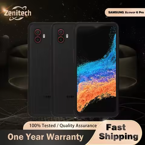Original Samsung Xcover6 Pro G736U1 5G Mobile Phone eSIM NFC 6GB+128GB 120Hz IPS LCD 6.6‘’ 50MP+8MP+