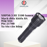 Đèn pin siêu sáng Mantaray C8+ M45 3100 lumen đèn bin cầm tay công suất cao vỏ hợp kim nhôm led XHP5