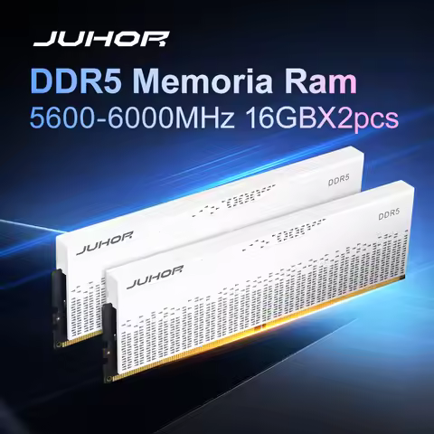 JUHOR DDR5 RAM 16GB 32GB 5600MHz 6000MHz 6400MHz 6800MHz 7200MHz DIY Computer Gaming Desktop Memory