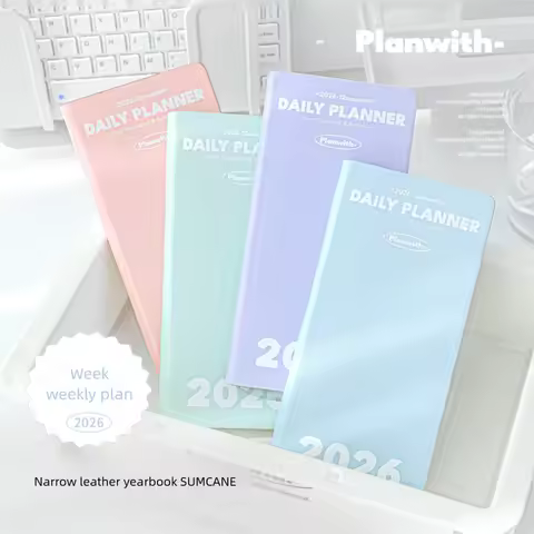 Planwith 2026 Weeks Plan Pocket Weekly Planner Notebook Journal Daily Writing Schedule Agedan Calend