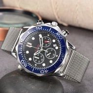 watch, high-quality waterproof bright date luxury stainless steel quartz men's watch+box JK355Y-50QQ