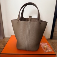 Hermes picotin 18 大象灰 菜籃子